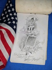 1891 WEST POINT Calendar Antique Original Military US Army Ephemera RARE picture