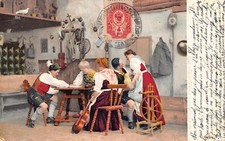 A149 Germany 1908 Schwarzwald Traditional Costume Party Drink Russia postcard picture