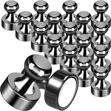 20Pack Strong Magnets for Refrigerator Neodymium Fridge 20Pack, Black picture