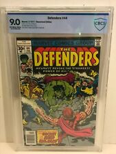 Defenders #44 CBCS Graded 9.0 Hellcat Joins Team Jack Kirby Cover Art 1977 picture
