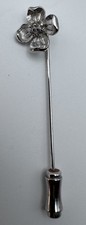 TRIFARI Silver Tone Flower Stick Pin Collectible Pinback picture