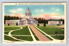 Olympia WA-Washington, Temple of Justice, Insurance Admin Bldg. Vintage Postcard picture