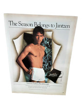 1981 Jantzen Swimwear Print Ad Vintage Men's Summer Shorts Fashion Model Art picture