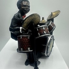 Enesco Parastone All That Jazz Drummer Figurine  1990 Vintage picture