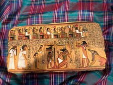 Vintage Veronese Summit Egyptian Weighing Heart Wall Plaque 2006 Anubis 13” picture