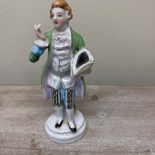 Occupied Japan Vintage Porcelain Man Victorian/Colonial Style Figurine 8