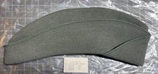 Original Vintage US Military Army Women's Garrison Cap Green Size 21 picture