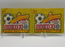 1970 Panini World Cup Mexico 70 Sealed Original DOUBLE Sticker Pack Booster picture