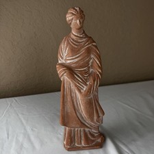 Ancient Greek Style Art Ceramic Figure Robed Woman Athens HESMO 2010 Congress picture