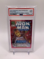 Iron Man 2024 Marvel Masterpieces 92’ Platinum #38-V PINK LASERS VC /692 🔥 picture