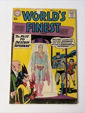 World’s Finest #104 - DC 1959 - Luthor  BatWoman  Green Arrow picture