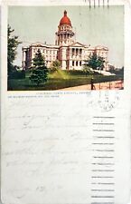 1903 State Capitol Denver CO Colorado Trolley Tracks Early Postcard Undivided picture