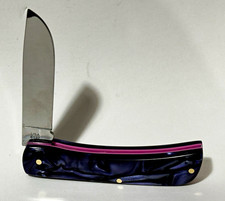 Customized Case Sod Buster JR Hand Shaped Purple Haze Kirinite Handles picture