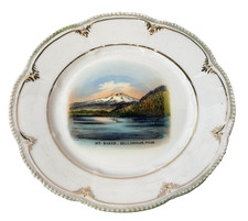 BELLINGHAM Mt Baker WA WASHINGTON Antique Souvenir RARE China Dish Plate picture