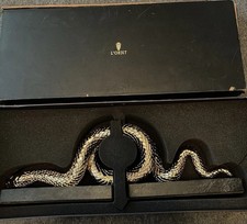 L’Objet Snake Bookend 2 piece Set 24k Gold Plate picture