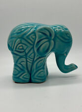 Elephant Figurine Statue Spring Aqua Teal picture