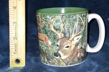 Burton & Burton Whitetail Deer Coffee Mug NIB Vintage Hunting Buck Wildlife picture