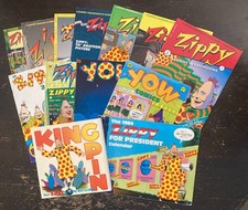 ZIPPY Underground Comic Lot Magazines, Calendar, Signed Book, Yow, Bill Griffith picture
