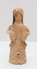 Mexican Oaxaca Teodora Blanco Folk Art Pottery Clay VTG Figurine Sculpture 7.25