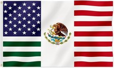 America Mexico Flag USA Mexican Friendship Flag 2x3FT Fade Proof Vivid Color 100 picture