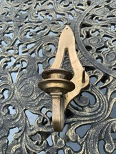 Vintage PWF India Brass Metalware Wall Sconce Taper Candleholder 12” Tall picture