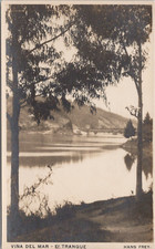 RPPC Valparaiso Chile Vina Del Mar El Tranque c. 1930s picture