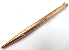 ANTIQUE WEBSTER YELLOW 12K GOLD FILLED MECHANICAL PEN PENCIL picture