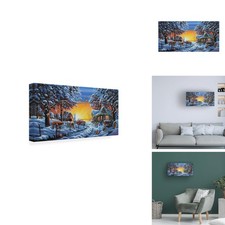 Trademark Fine Art Country Christmas Canvas Art 16x32 picture
