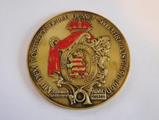 Vintage Automobile Car Grill Badge Enamel ADAC Hessen Heimatwettbewerb Emblem picture