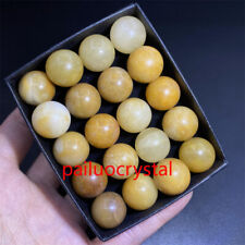 20pc Wholesale Natural yellow Aventurine Ball Quartz Crystal Sphere 15mm+box picture