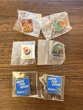 Lot of 6 Rotary International Lapel Pins New Sealed - Unite for Good, End Polio picture