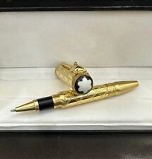 Luxury Great Writers Kipling Series Metal-Gold Color Rollerball Pen No Box picture