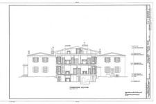 Andalusia Bensalem Township Pennsylvania 1900s Transverse Section House Plan picture