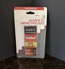 Vintage Hershey Miniatures Fridge Memo Magnets Candy Bars Krackel Goodbar NOS picture