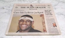LEBRON JAMES PLAIN DEALER NEWSPAPER 
