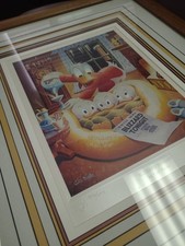 Carl Barks Blizzard Tonight 376/595 Limited Edition Framed Disney Art Signed picture