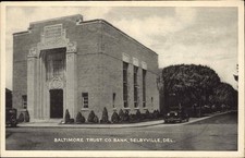 SELBYVILLE DELAWARE DE Baltimore Trust Co Bank Vintage Postcard picture