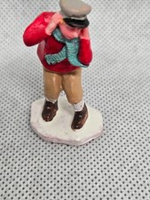 Christmas Figurines Village Little Boy Covering ears picture