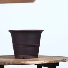 8.4in Vintage Chinese Yixing Zisha Clay Planter Collectible Artisan Craft Bonsai picture