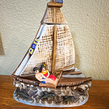 Vintage 1974 Dug's West Indies Outrigger Decanter Sailboat Carson City Tiki Brbn picture