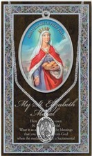 St. Elizabeth Medal Necklace with Embossed Prayer Pamphlet picture