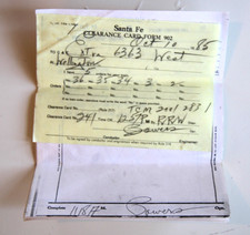 1985 AT&SF  / Santa Fe Train Order, Wellington, Kansas, Extra 6363 West picture