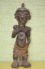Bena Lulua Smoking Pipe Statue – 25