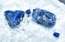 Awesome Rare Blue Spinel Crystals Combined With Mica On Matrix 106 Gram picture