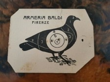 Cardboard Pigeon Shooting Armeria Baldi Florence 1935/40 c.ca (CB892) ^ picture