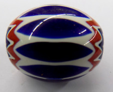LARGE Blue Chevron Collector African Trade Bead Howard Collection #44 Bg 54 picture