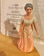 Eleanor Roosevelt Porcelain Dressed Half Doll No. 5988 w/ Certificate picture