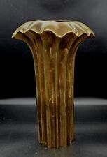 1980s Rosenthal Netter Rep. of Korea Art Deco Solid Brass Sculptural Vase 14½