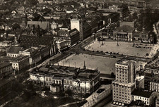 1932 LEIPZIG AUGUSTUSPLATZ AERIAL PHOTO RPPC POSTCARD 43-215 picture