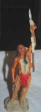 Castagna, Italy, vintage figurine, Native American warrior, American West series picture